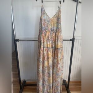 Floral Maxi Dress with V-Neck